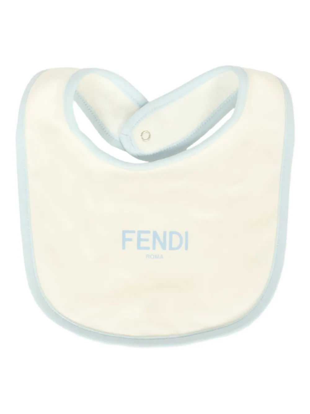 Fendi Kids Romper muts en slabbetje met teddybeerprint Blauw