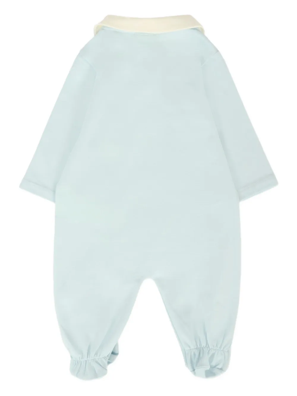 Fendi Kids Romper muts en slabbetje met teddybeerprint Blauw