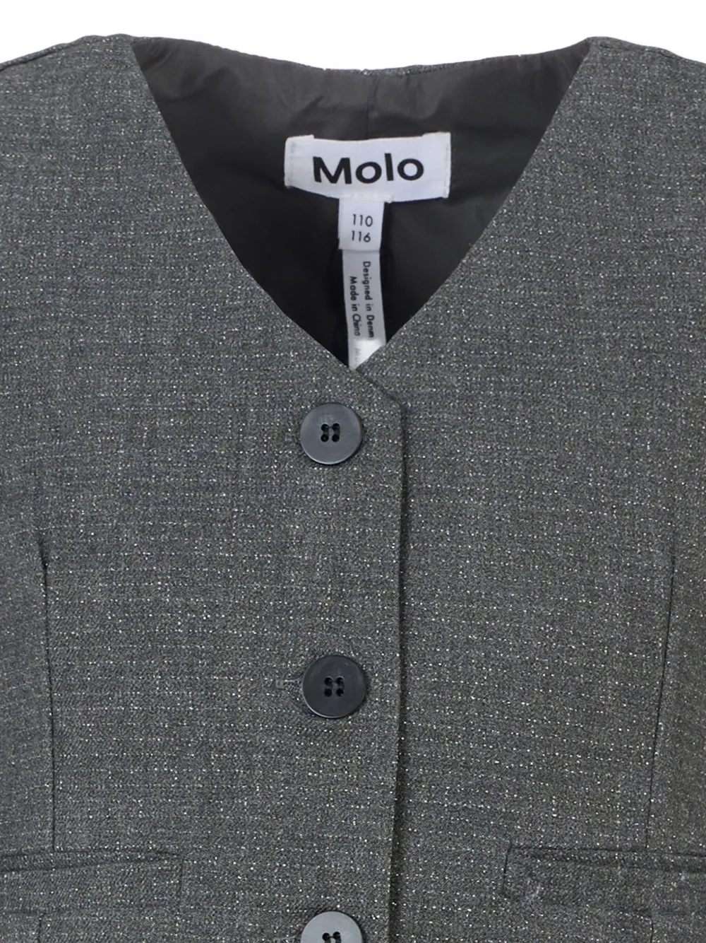 Molo Gilet met knopen Grijs