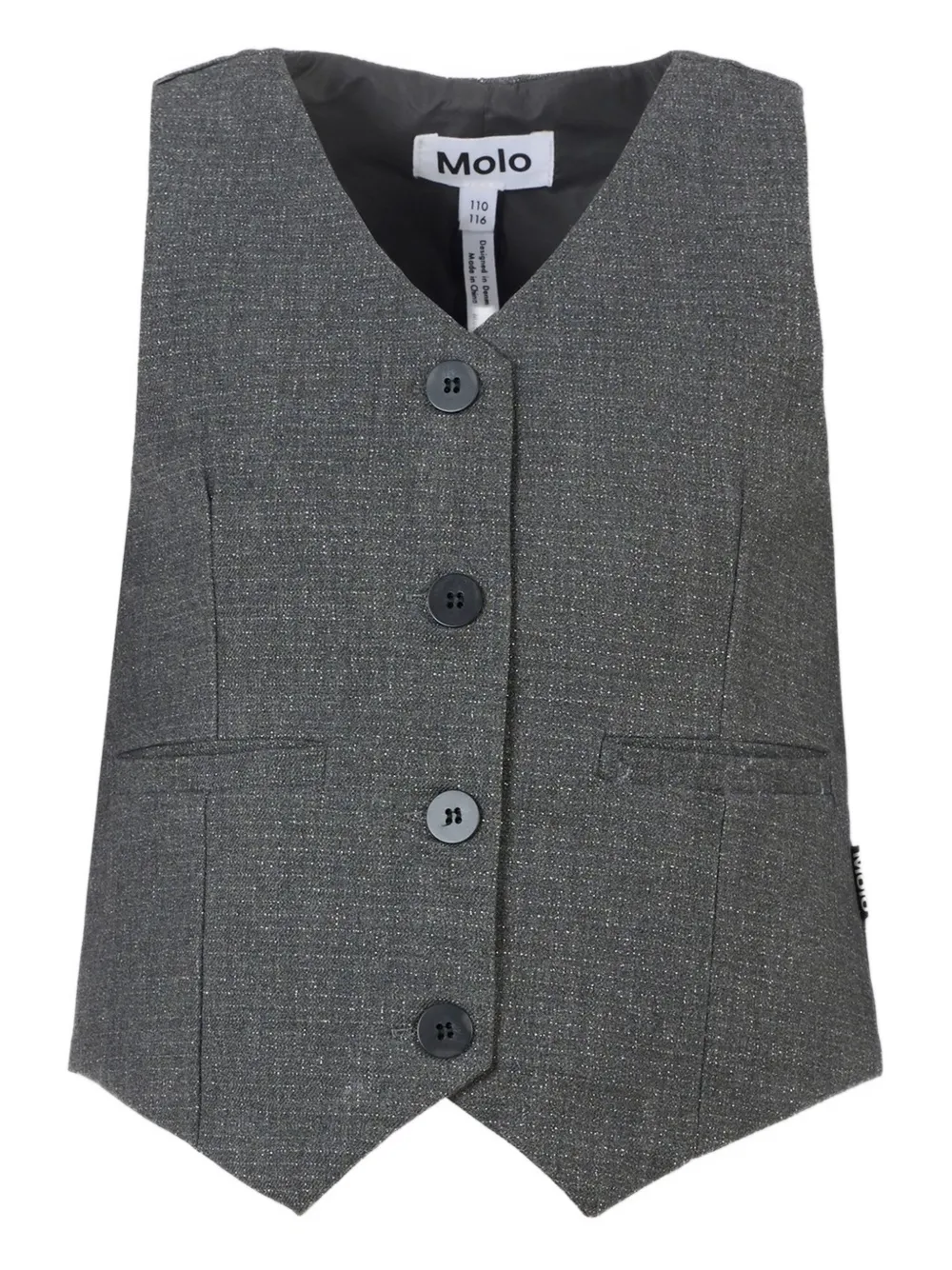 Molo Gilet met knopen Grijs