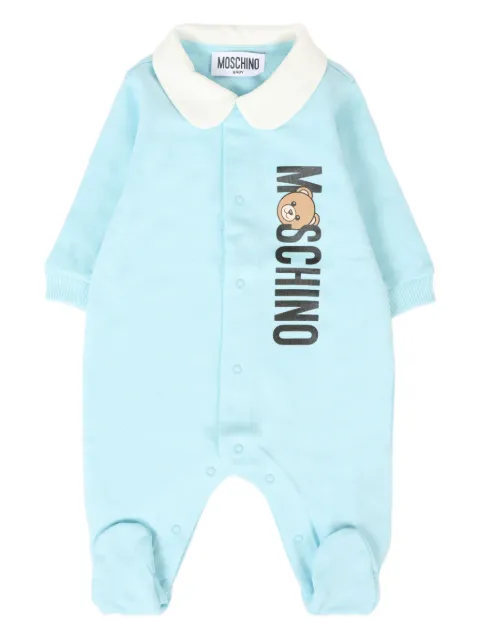 Moschino Kids teddy bear-print romper