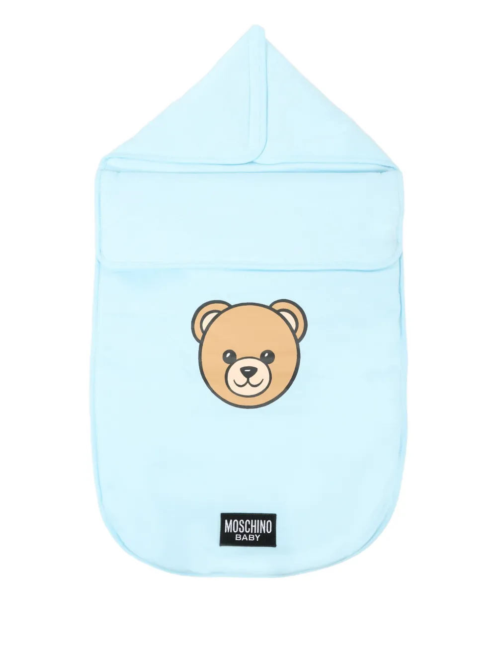 Moschino Kids Slaapzak met teddybeerprint Blauw