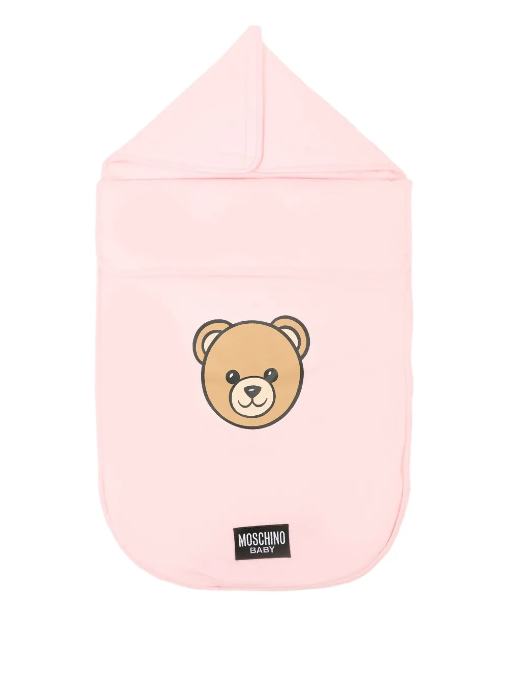 Moschino Teddy-print Sleep Bag In Pink