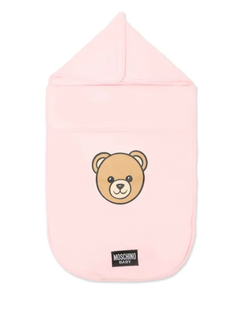 Moschino Kids teddy-print sleep bag