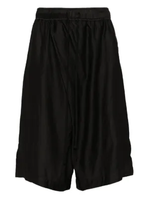 Julius Glide drop-crotch Shorts | Black | FARFETCH FI