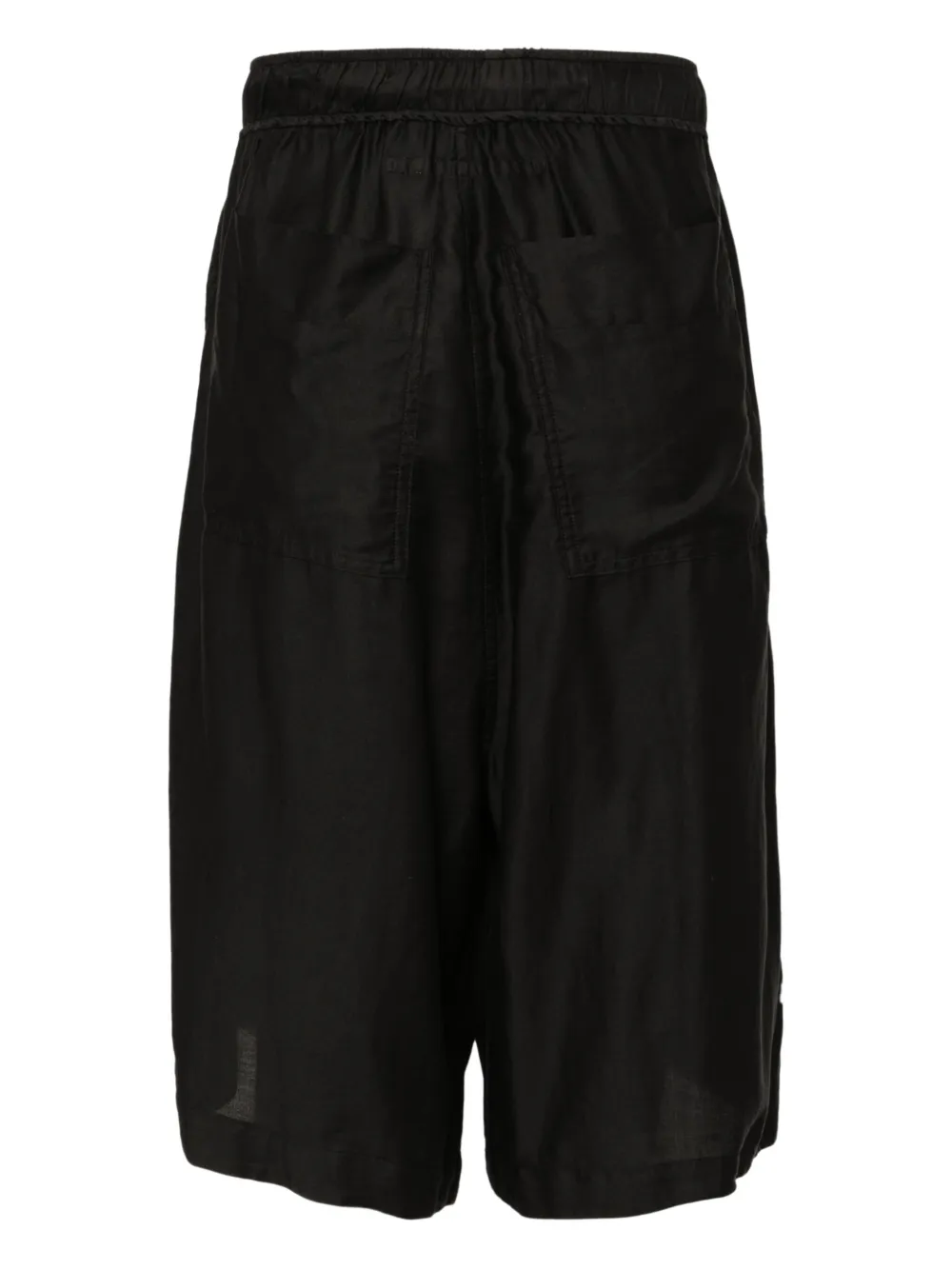 Julius Umbra shorts met verlaagd kruis Zwart