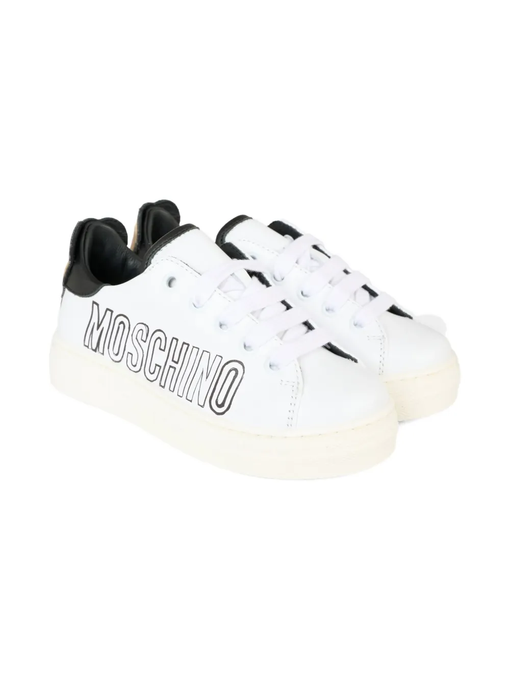 Moschino Kids teddy-print sneakers White