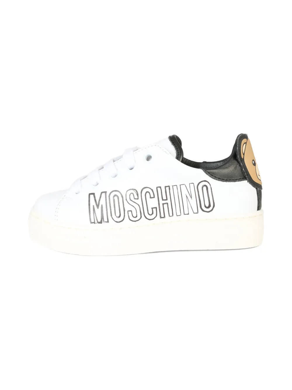 Moschino Kids teddy-print sneakers White