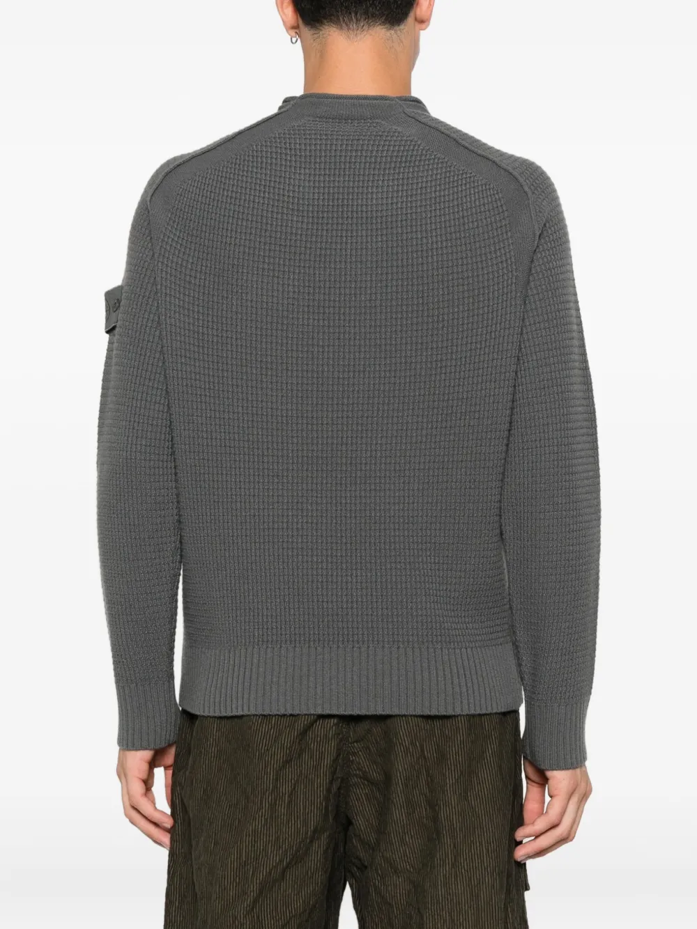Stone Island Wollen sweater met raglan mouwen Grijs