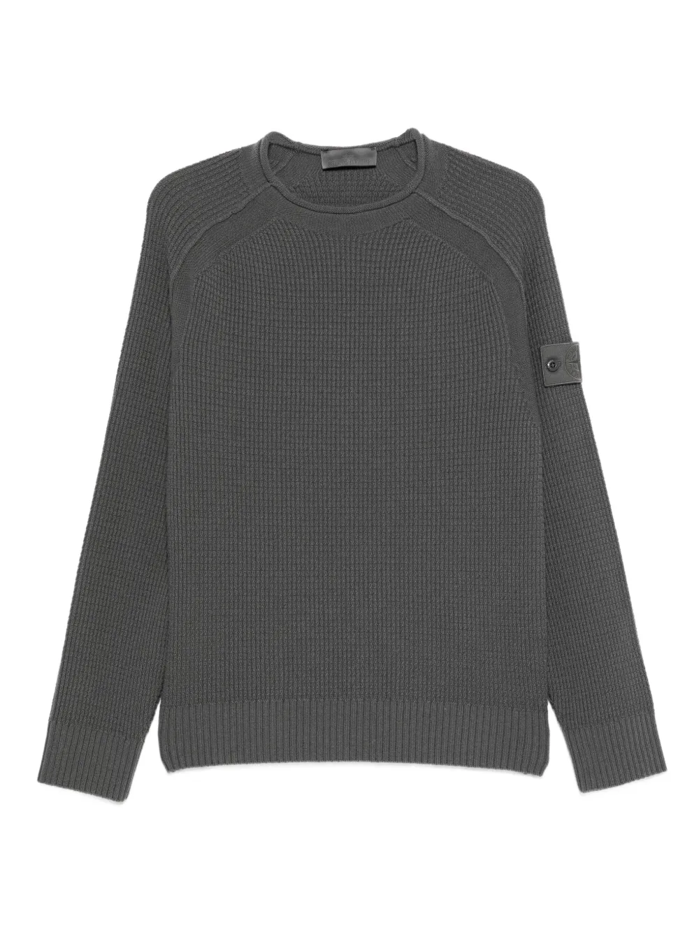 Stone Island Wollen sweater met raglan mouwen Grijs
