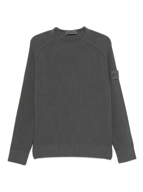Stone Island raglan-sleeve wool sweatshirt