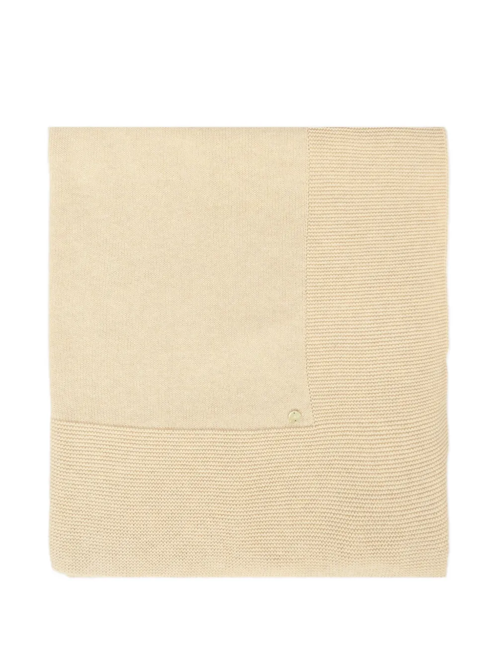 Paz Rodriguez Ribbed-knit Baby Blanket In Neutral
