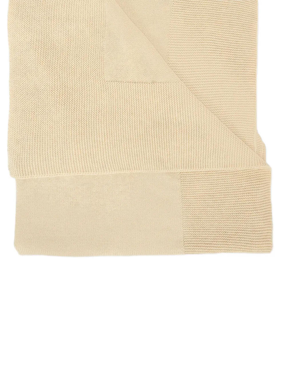 Paz Rodriguez Ribbed-knit Baby Blanket In Neutral