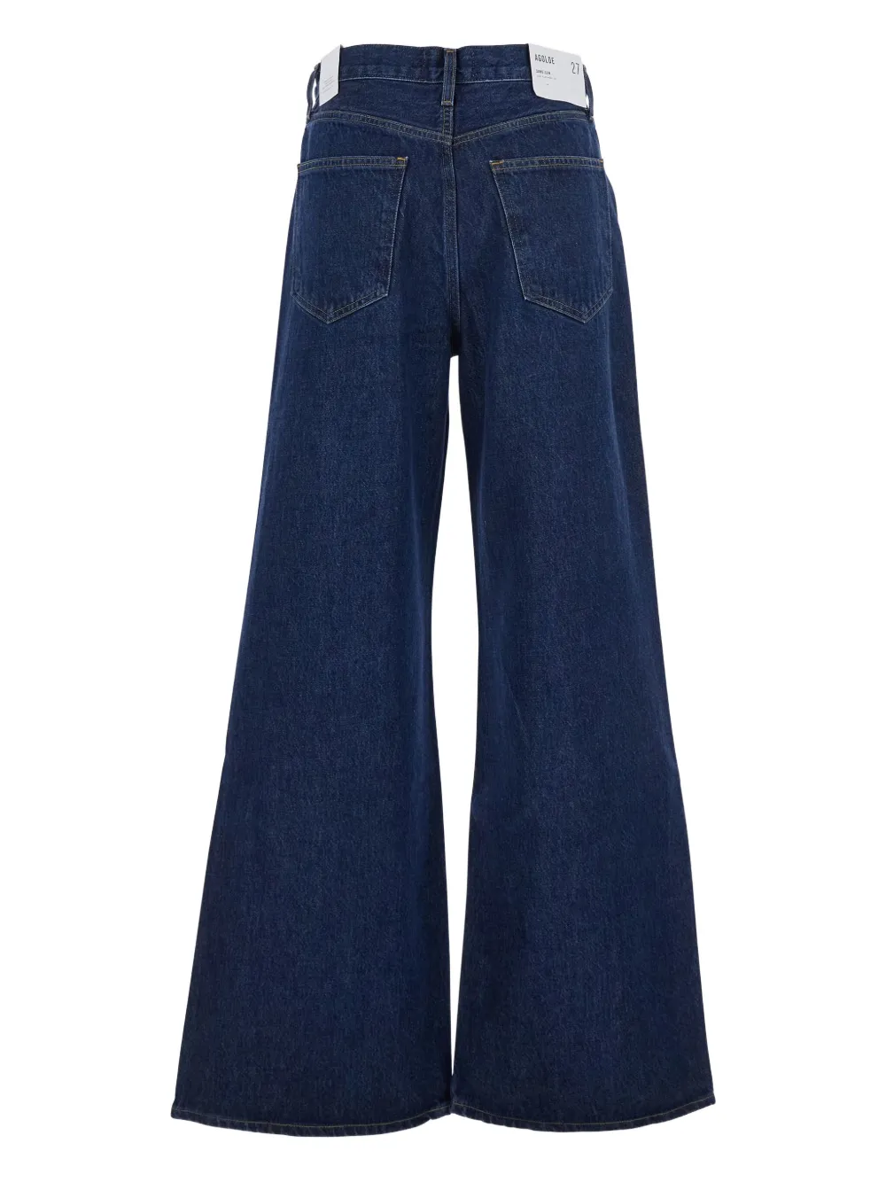 AGOLDE Jeans van katoenblend met wijde pijpen - Blauw