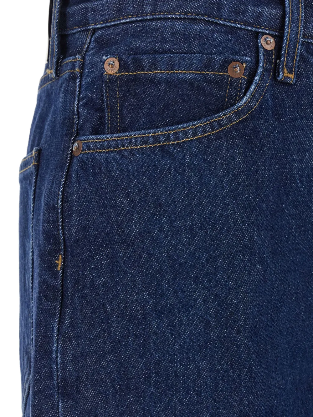 AGOLDE Jeans van katoenblend met wijde pijpen Blauw