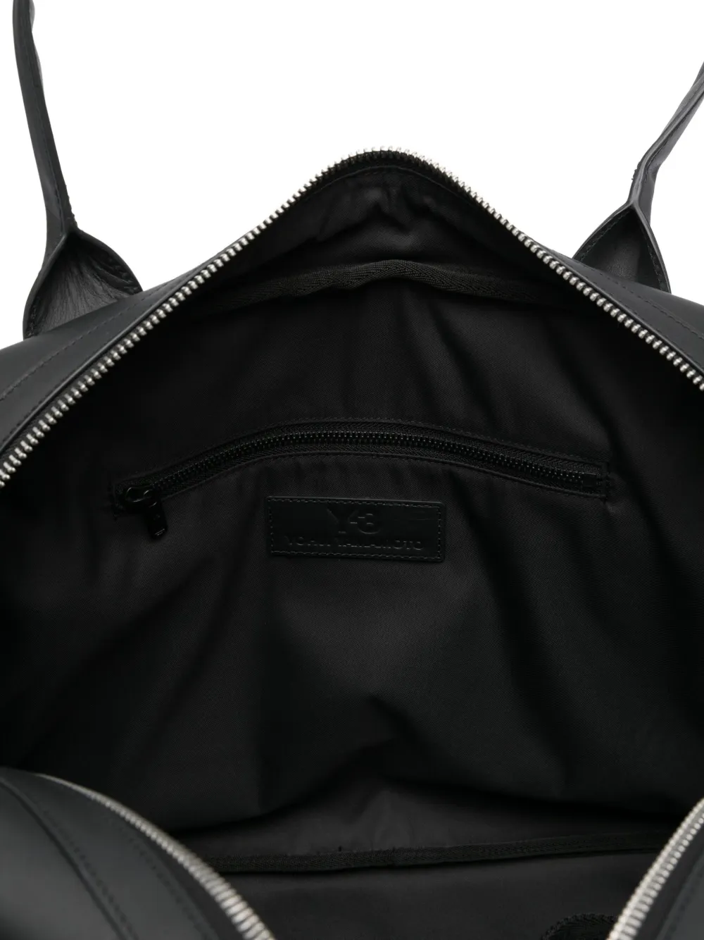 Y-3 Medium schoudertas met logo-reliëf Zwart