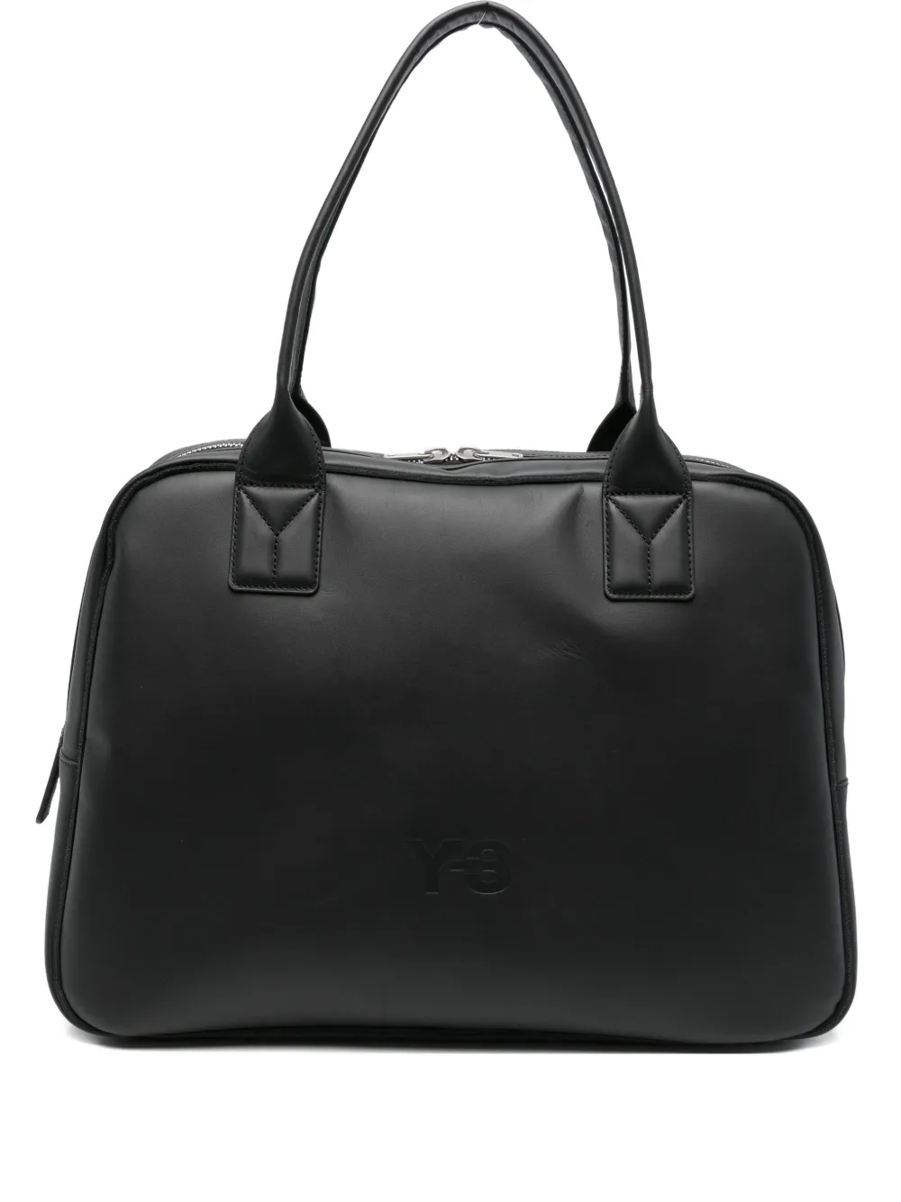medium debossed-logo shoulder bag