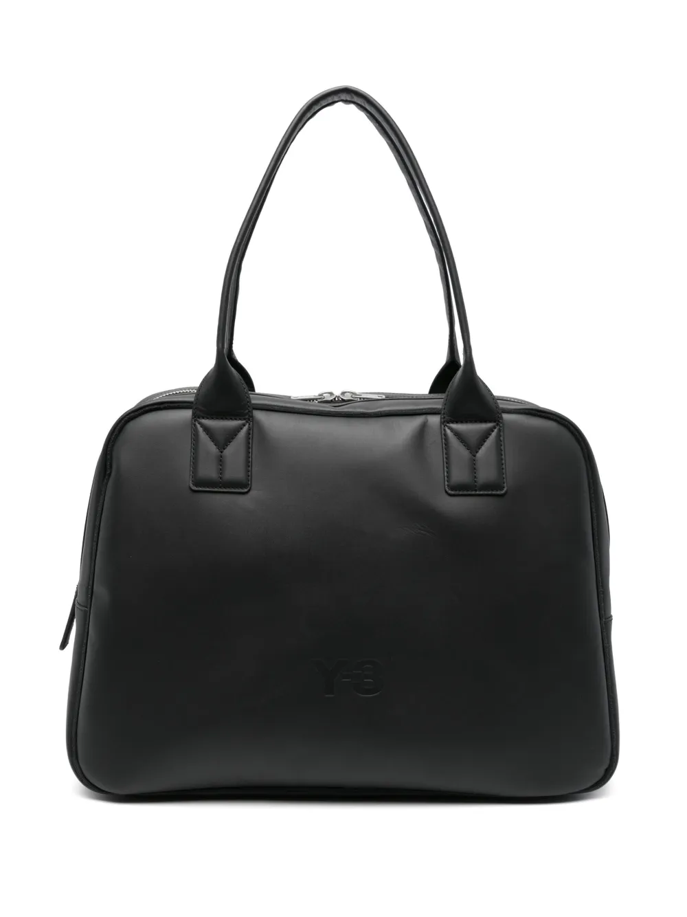 Y-3 Medium schoudertas met logo-reliëf Zwart