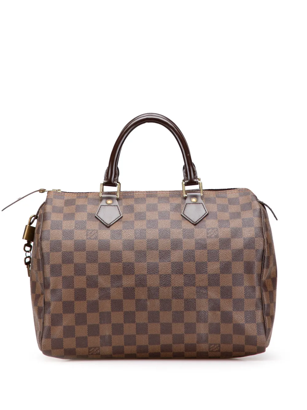 Louis Vuitton Pre-Owned 2010 ダミエ エベヌ スピーディ 30 ボストンバッグ - ブラウン Louis Vuitton Pre-Owned 2010 ダミエ エベヌ スピーディ 30 ボストンバッグ - ブラウン