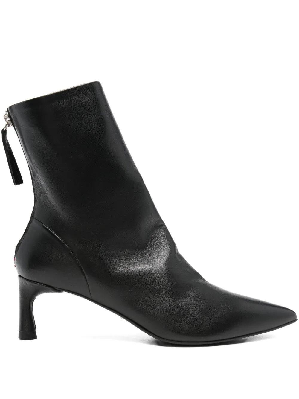 Halmanera pointed-toe zip-detail boots Zwart