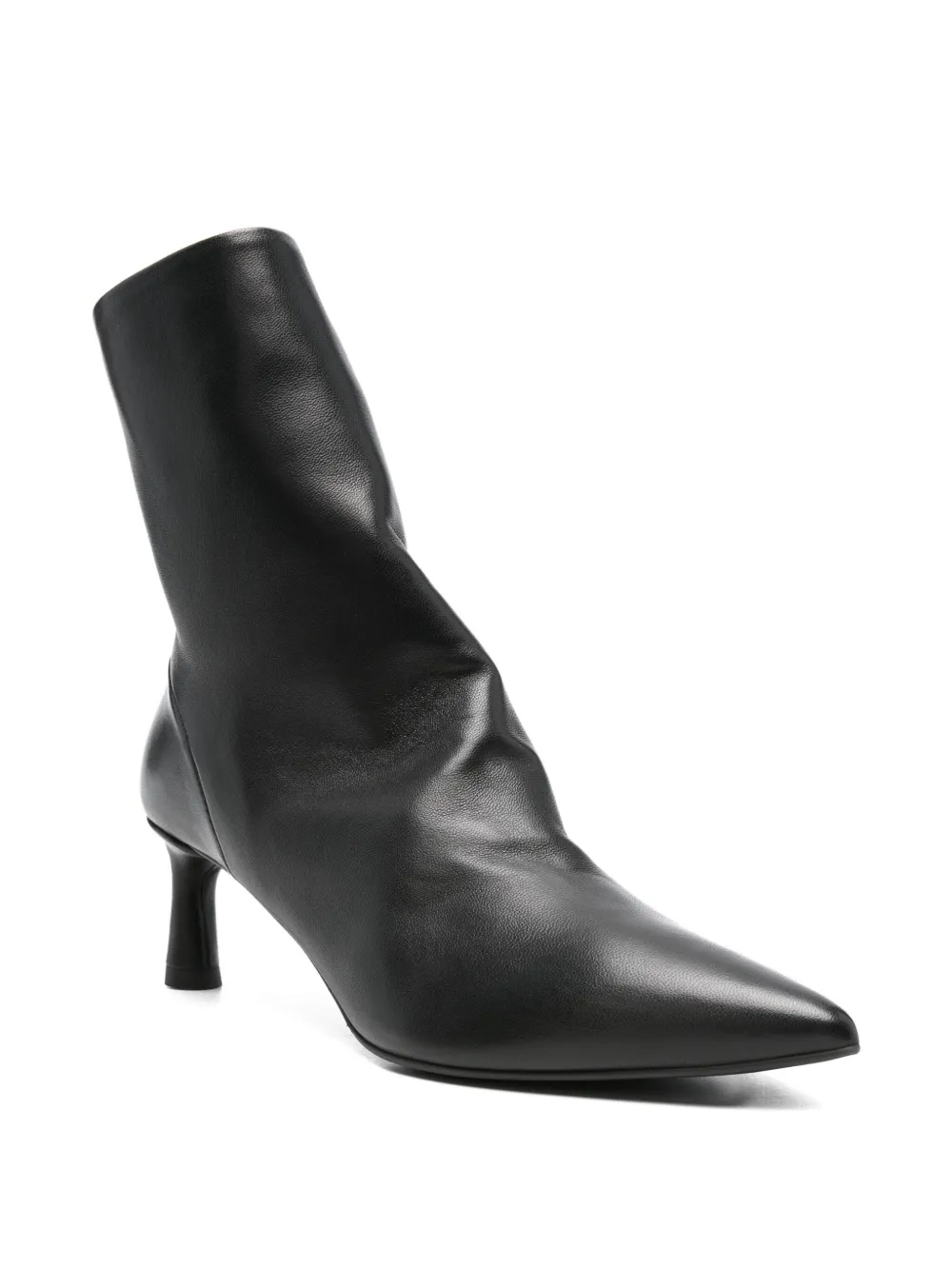 Halmanera pointed-toe zip-detail boots Zwart
