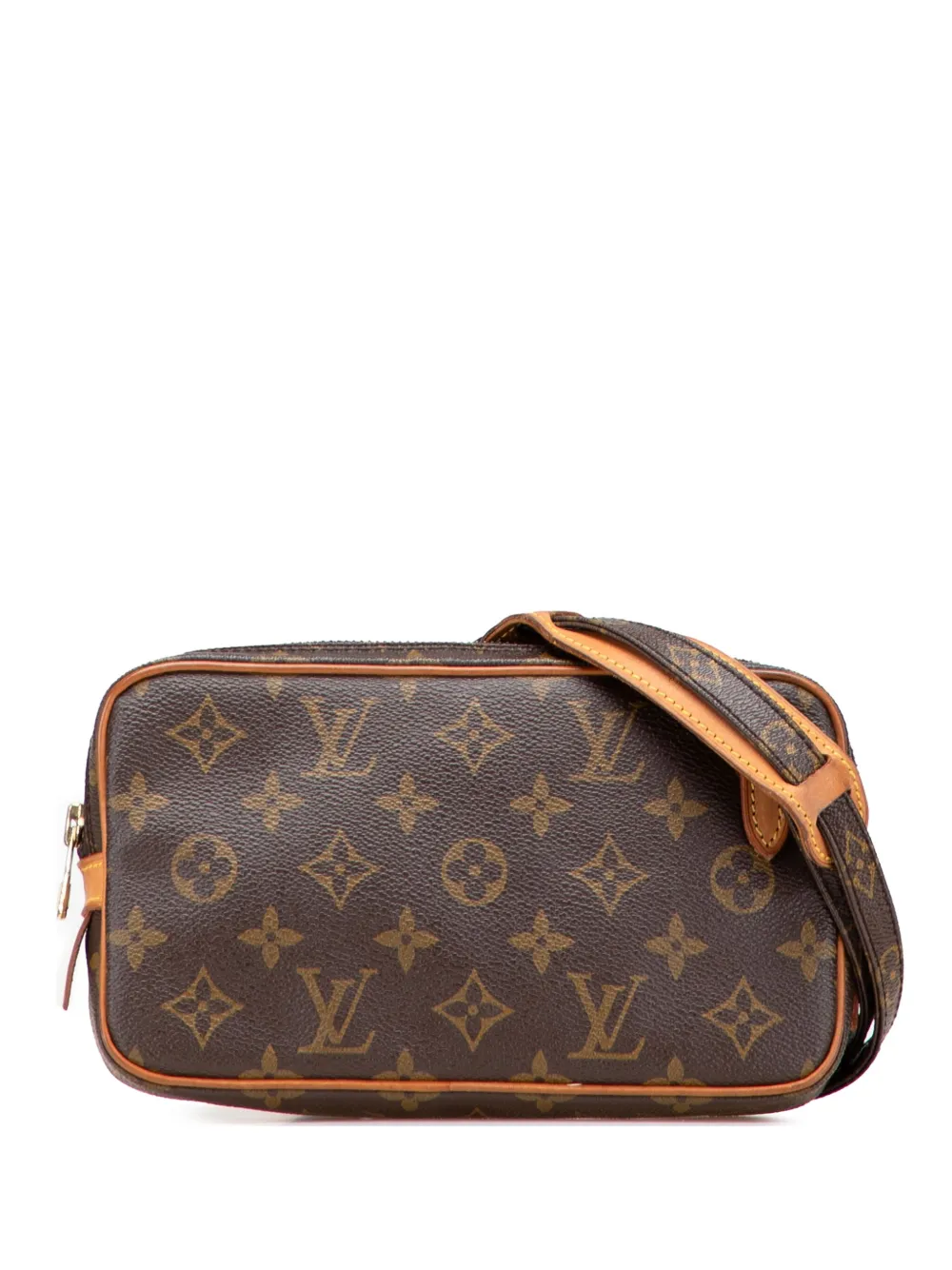 Louis Vuitton Pre-Owned 1988 モノグラム ポシェット マルリー バンドリエール ショルダーバッグ - ブラウン Louis Vuitton Pre-Owned 1988 モノグラム ポシェット マルリー バンドリエール ショルダーバッグ - ブラウン