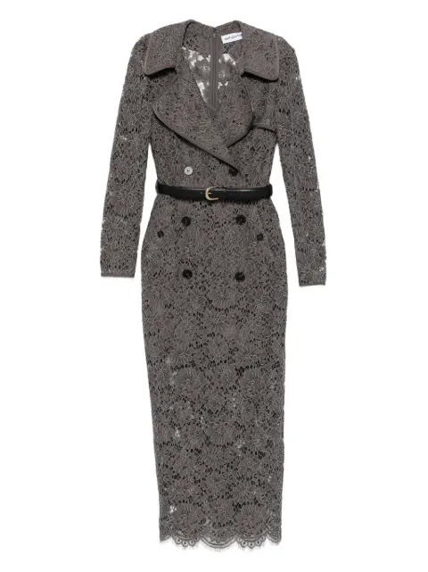 Self-Portrait floral-lace belted day dress