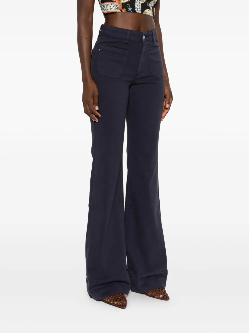 Ag Madi Flared Jeans In Purple