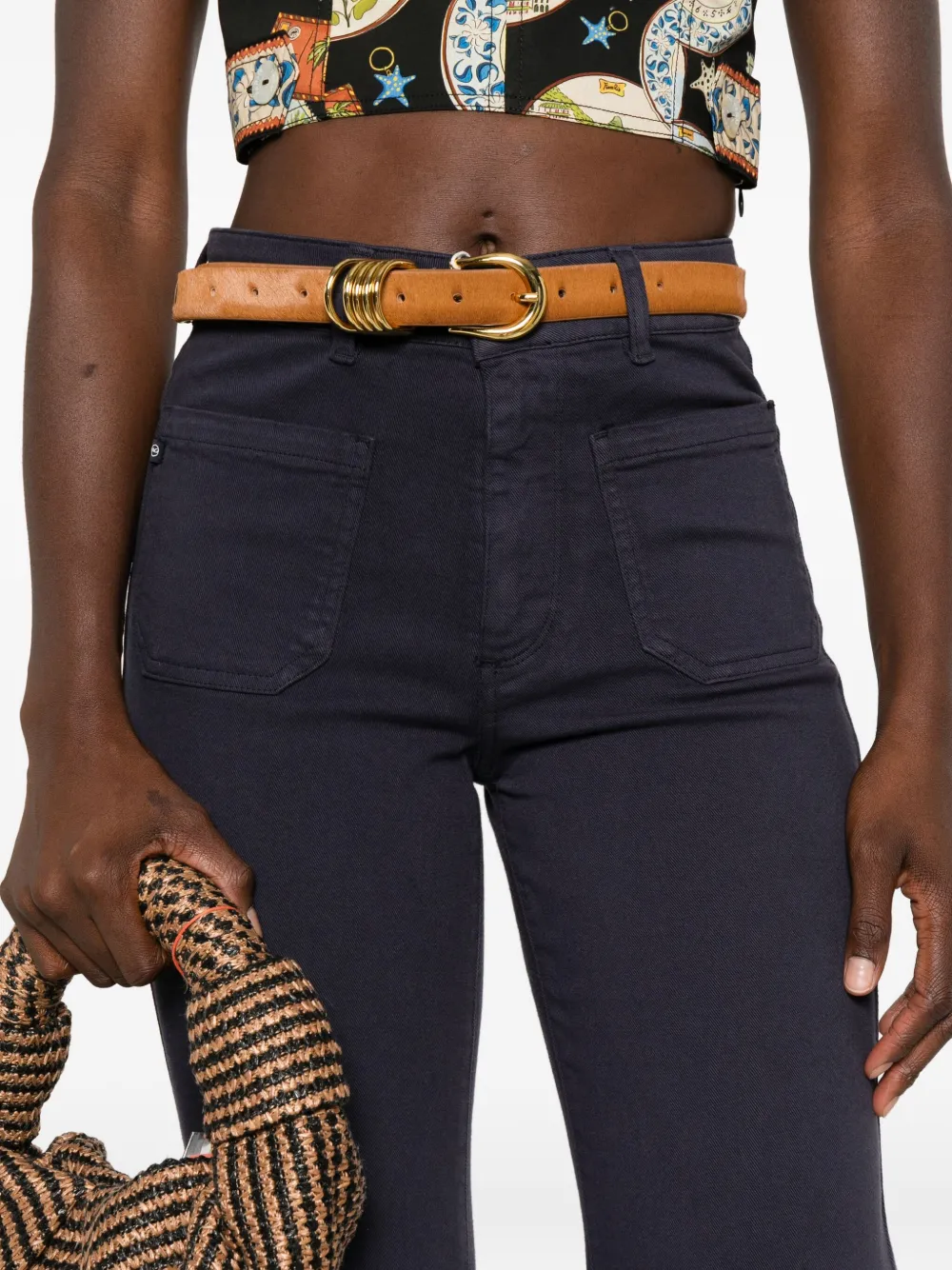 Ag Madi Flared Jeans In Purple