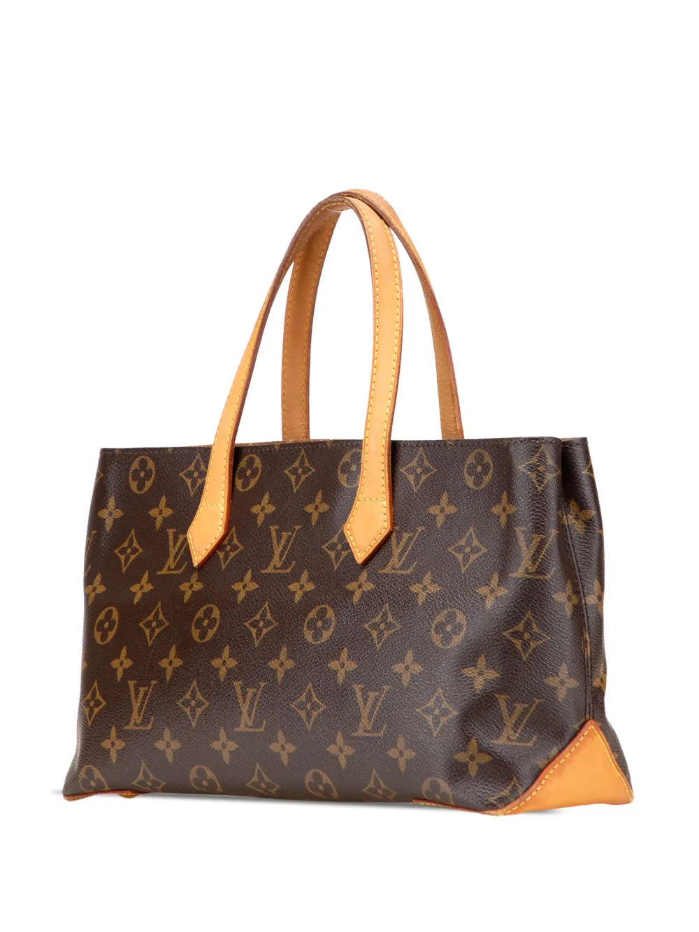 Pre-owned Louis Vuitton 2011 Monogram Wilshire Pm Handbag In Brown