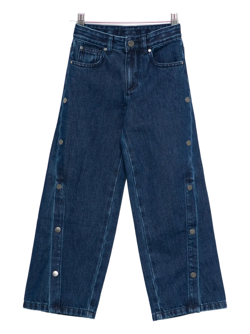 Stella McCartney Kids button-detail five-pocket jeans - Blu