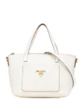 Prada Pre-Owned 2013-2025 Vitello Daino Front Pocket Tote satchel - White