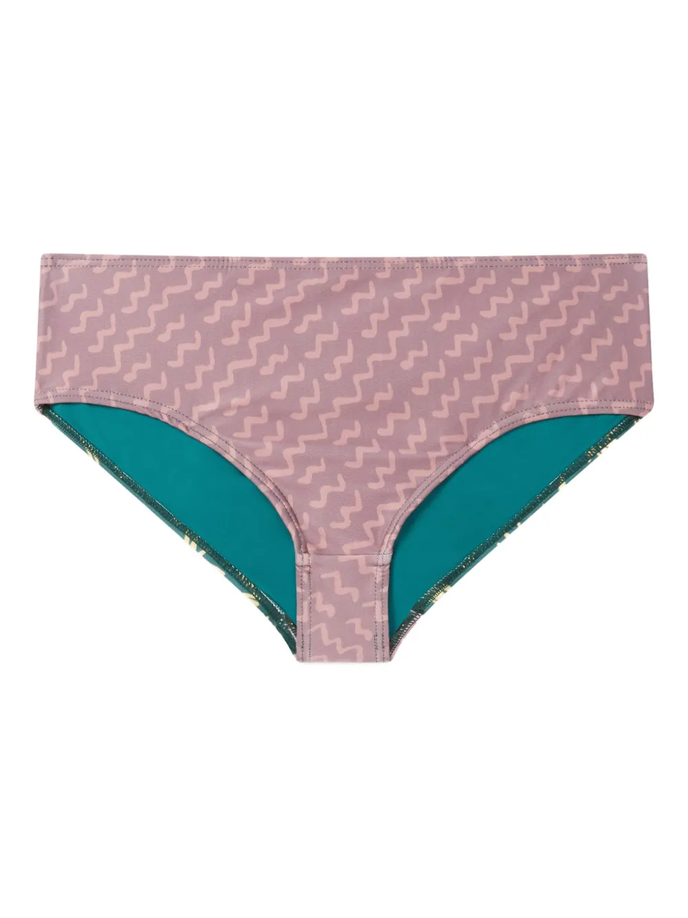 Donde Esteban wave-print reversible bikini bottom - マルチカラー Donde Esteban wave-print reversible bikini bottom - マルチカラー