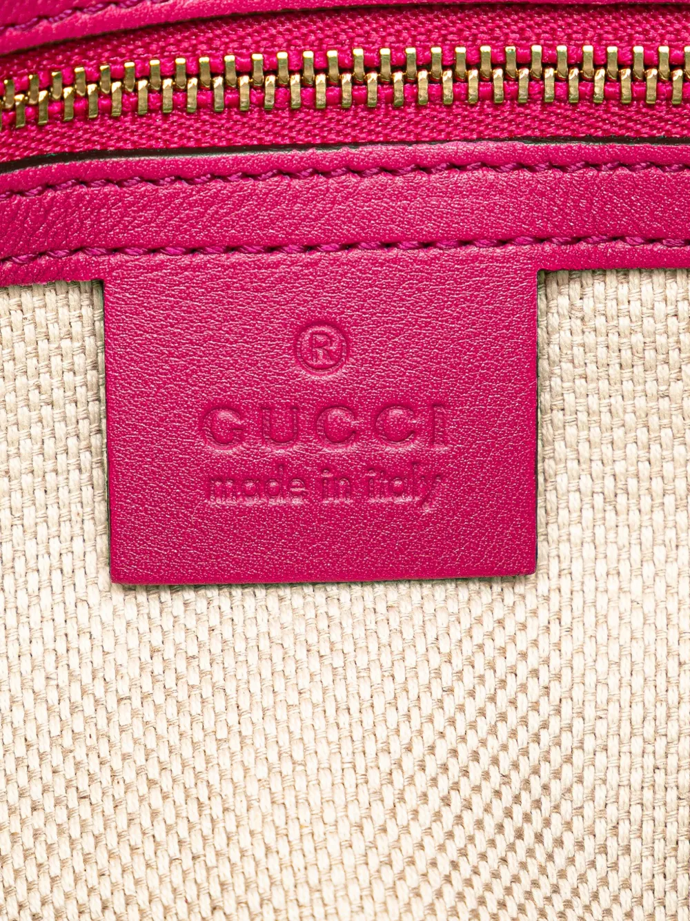 Pre-owned Gucci 2000-2015 Medium Patent Soho Chain Tote Bag In Pink