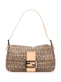 Fendi Pre-Owned 2000-2010 Zucchino Canvas Baguette shoulder bag - Brown