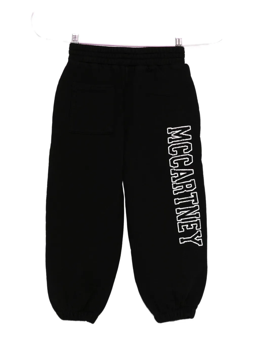 Stella Mccartney Athletic-logo Sweatpants In Black