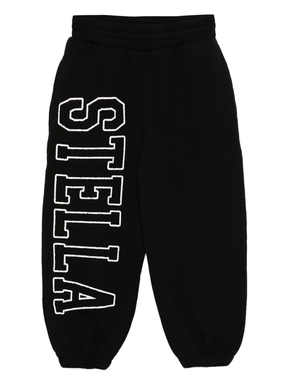 Stella McCartney Kids athletic-logo sweatpants Zwart