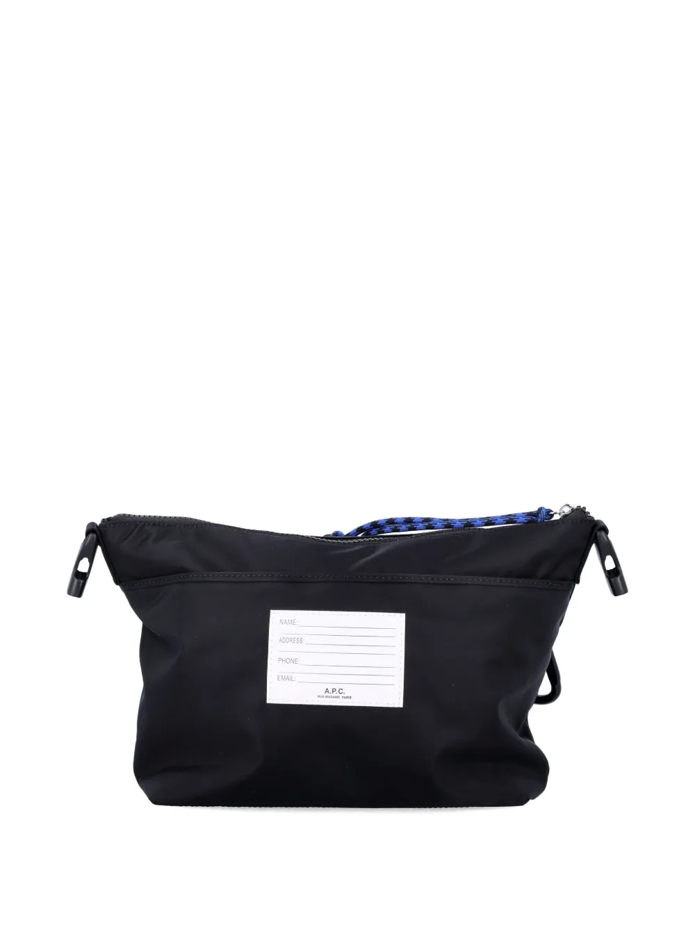 A.P.C. buckle-fastening shoulder bag - Zwart