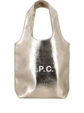 A.P.C. logo small tote bag - Gold