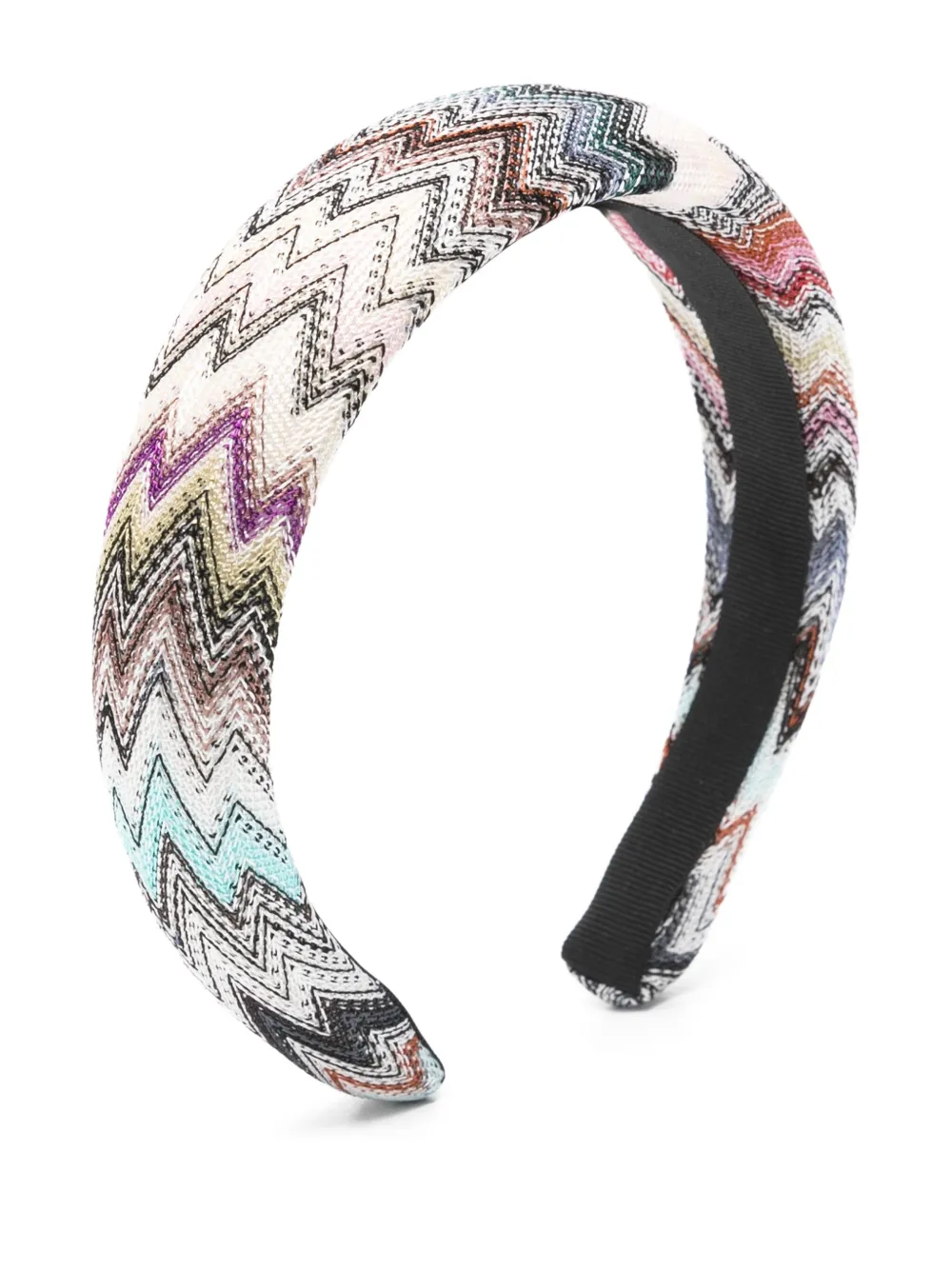 Missoni Kids Haarband met zigzag-patroon Zwart