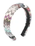 Missoni Kids zig-zag patterned headband - Black