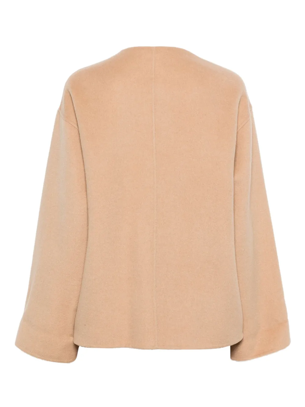 Seventy Wollen jas met opgestikte zak - Beige
