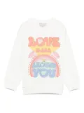 Stella McCartney Kids rainbow-print sweatshirt - White