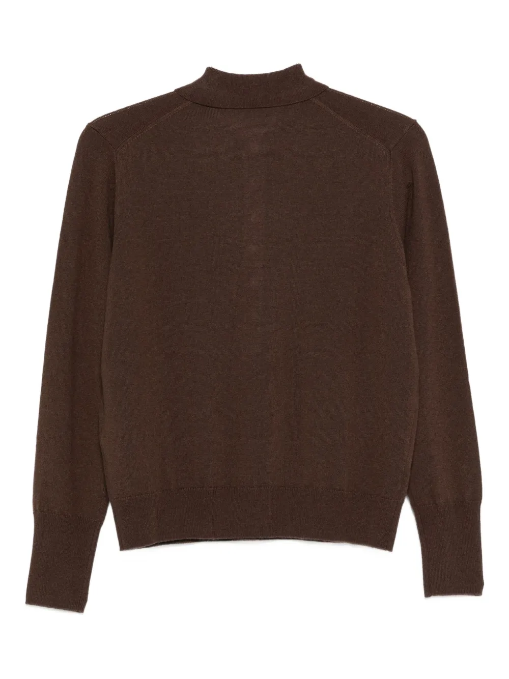 Seventy Polotop met knopenbies en lange mouwen Bruin