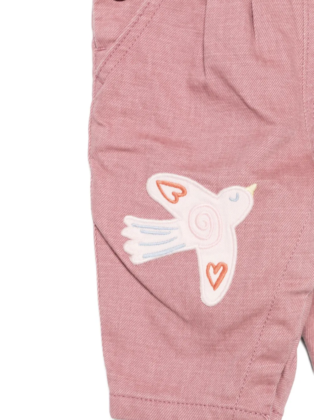 Stella McCartney Kids Tuinbroek met borduurwerk Roze