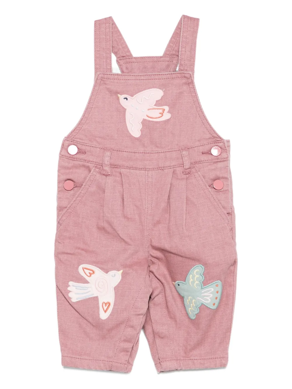 Stella McCartney Kids Tuinbroek met borduurwerk Roze