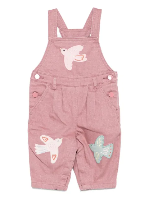 Stella McCartney Kids bird-embroidered dungarees