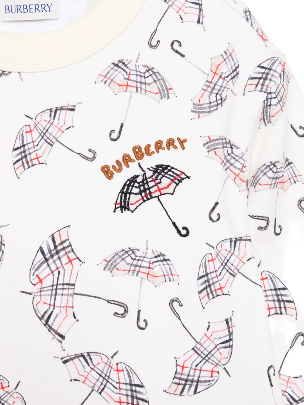 Burberry Kids Sweater met parapluprint Beige