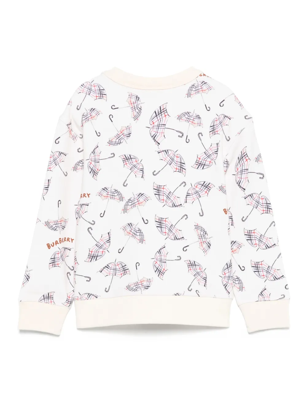 Burberry Kids Sweater met parapluprint Beige