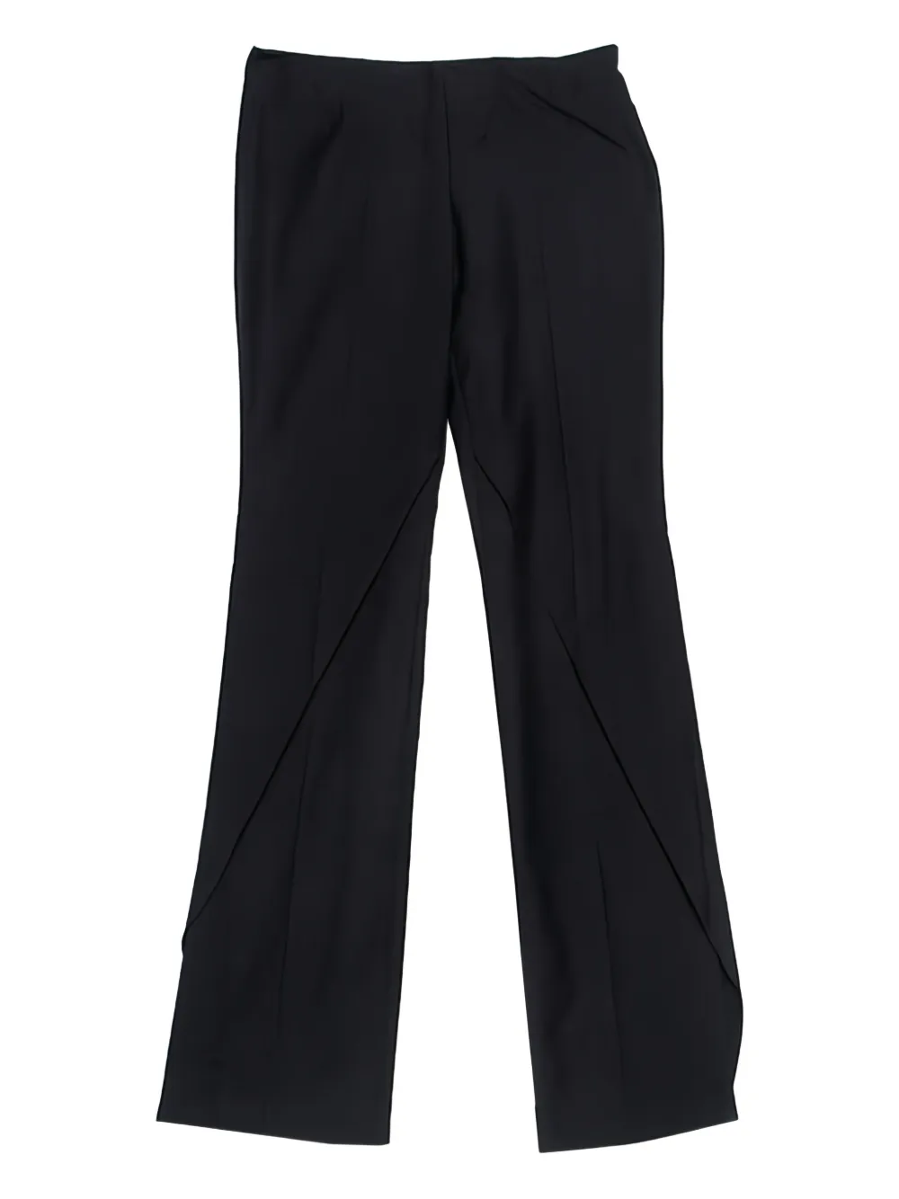 Pre-owned Alexander Mcqueen Angled Seam Trousers In Black